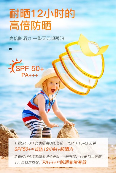 哈羅閃嬰兒防曬噴霧SPF50＋，高倍防曬力，讓寶寶肌膚無懼驕陽